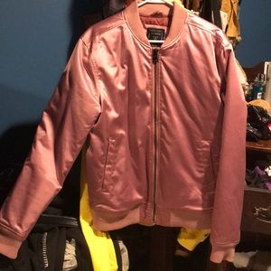 Pink men’s Guess bomber jacket